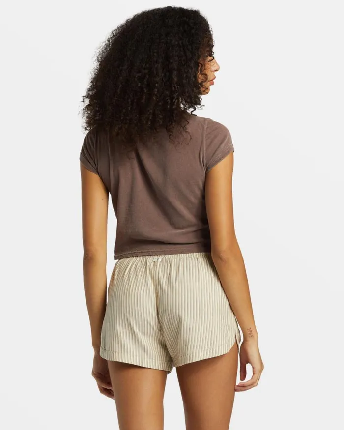 Billabong Shorts Road Trippin Elastic Waist Shorts Cobblestone 8211 Women