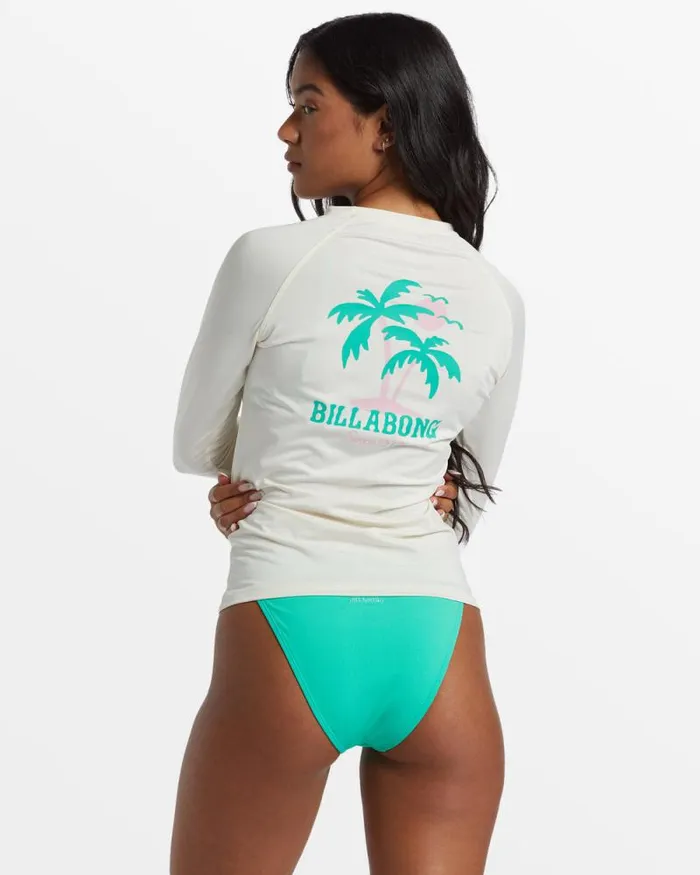 Billabong Sol Searcher Swim Sol Searcher Long Sleeve Rashguard Salt Crystal 8211 Women