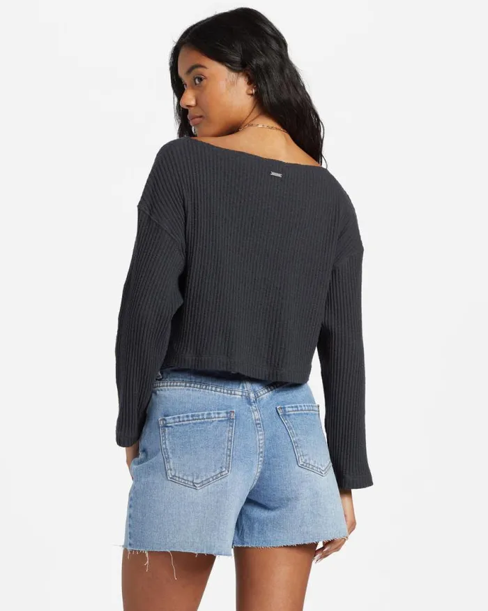 Billabong Sweaters Easy As Knit Black Sands 8211 Women