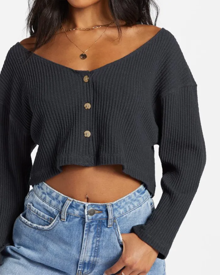 Billabong Sweaters Easy As Knit Black Sands 8211 Women