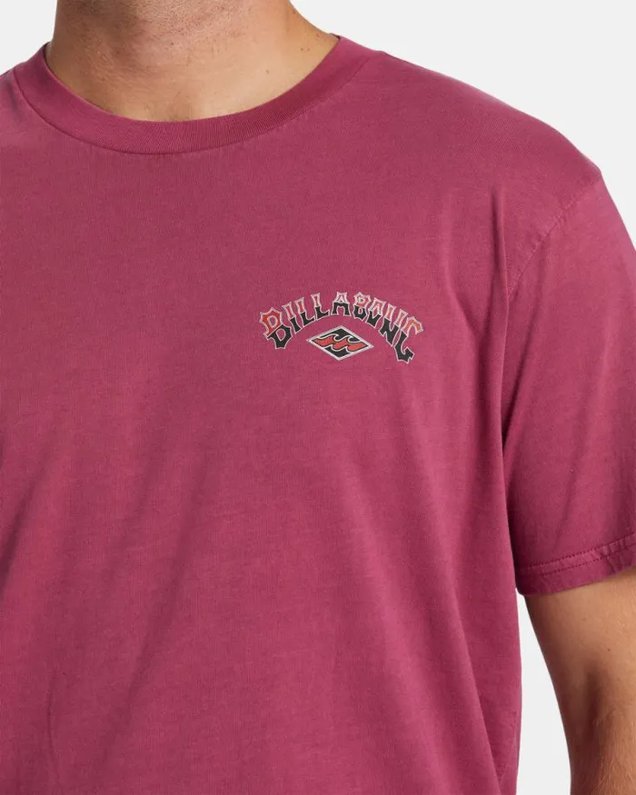 Billabong TShirts Arch Wash TShirt Jam 8211 Men Billabong TShirts Arch Wash TShirt Jam 8211 Men