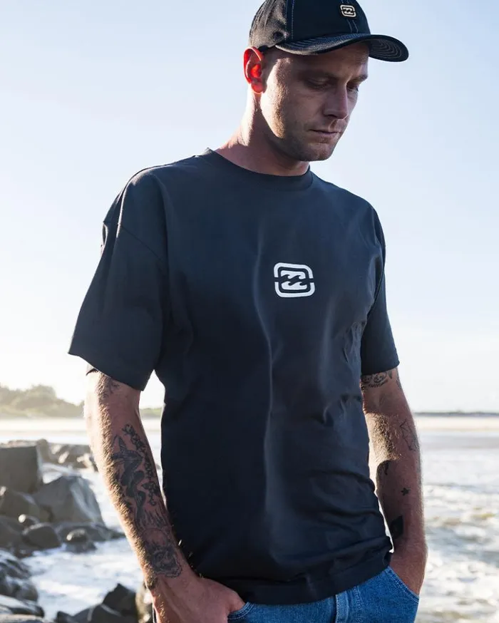 Billabong TShirts Bracket Wave OG TShirt Washed Black 8211 Men