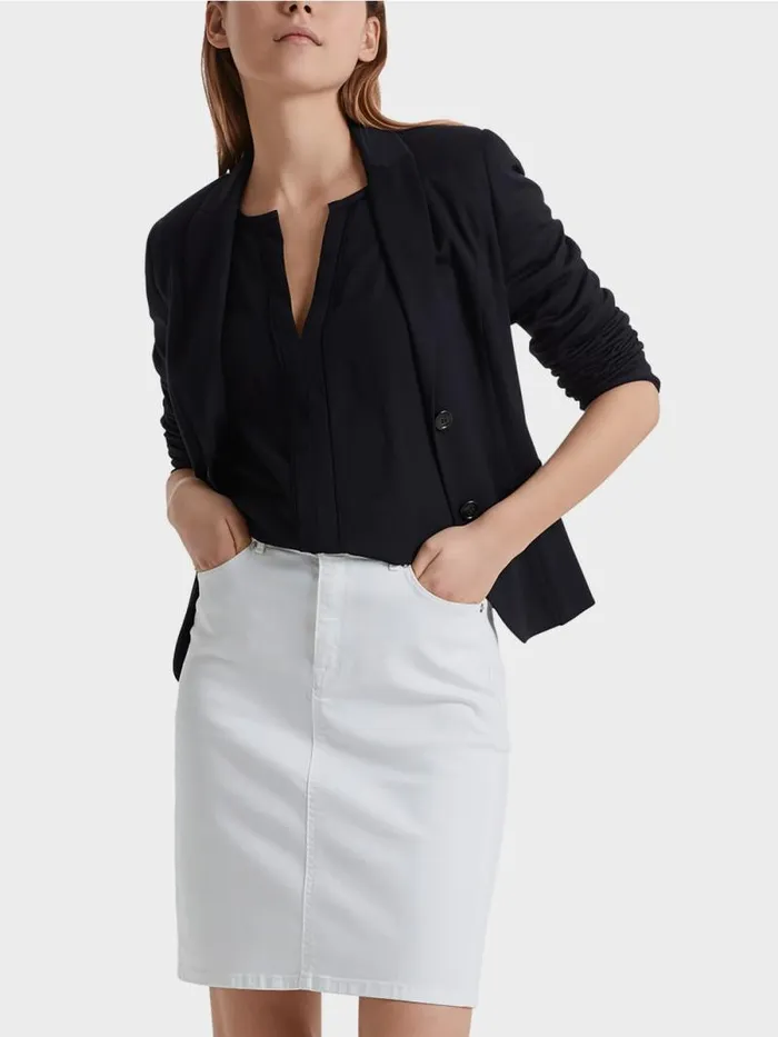Blazer Damen Marc Cain Leichter Blazer Aus Feinem Jersey Midnight Blue