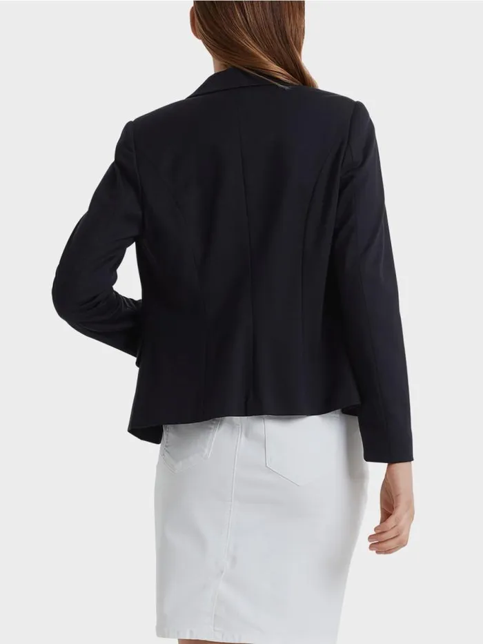 Blazer Damen Marc Cain Leichter Blazer Aus Feinem Jersey Midnight Blue
