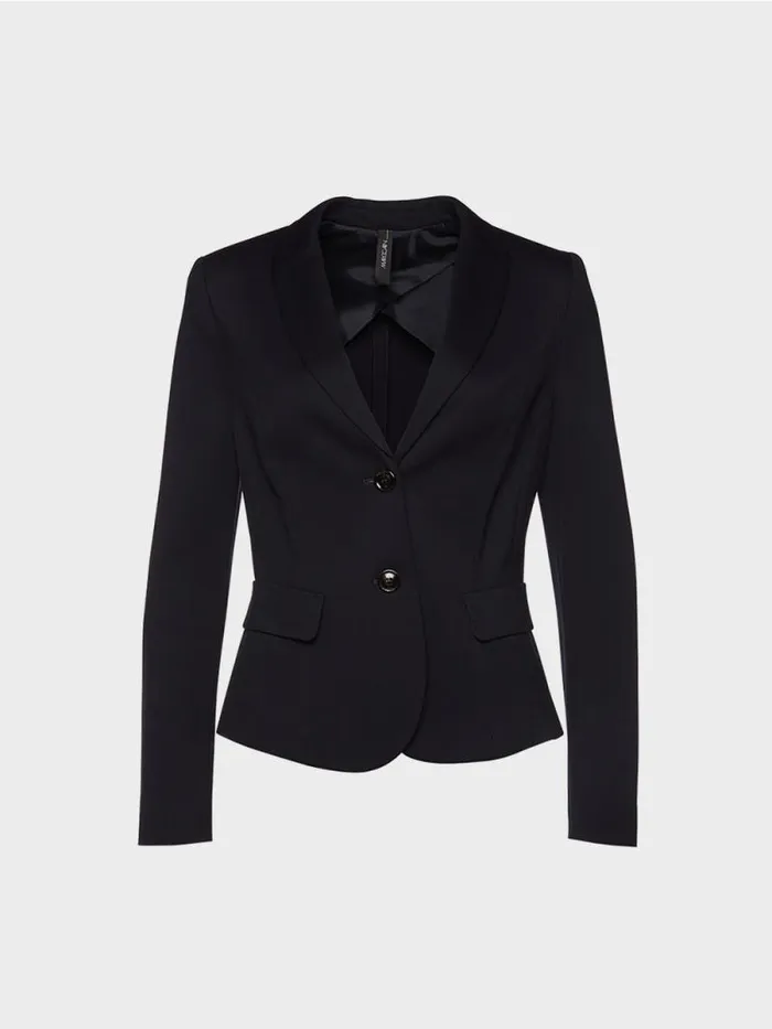 Blazer Damen Marc Cain Leichter Blazer Aus Feinem Jersey Midnight Blue