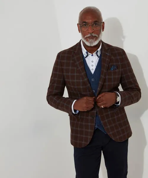 Blazers Joebrowns Apparel Charming Check Blazer Brown Blazers Joebrowns Apparel Charming Check Blazer Brown