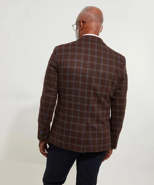 Blazers Joebrowns Apparel Charming Check Blazer Brown Blazers Joebrowns Apparel Charming Check Blazer Brown