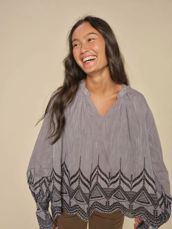 Blouses and Tops MMGill Emb Blouse Rain Drum 8211 MOS MOSH Women
