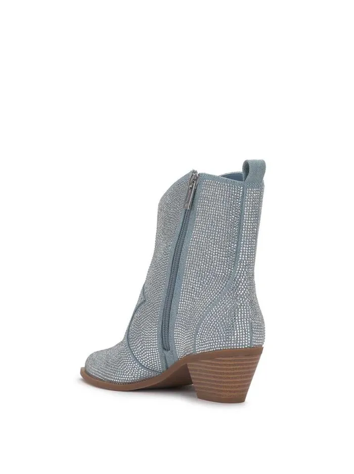 Boots and Booties Shoes Jessica Simpson Ostelle Western Bootie In Denim