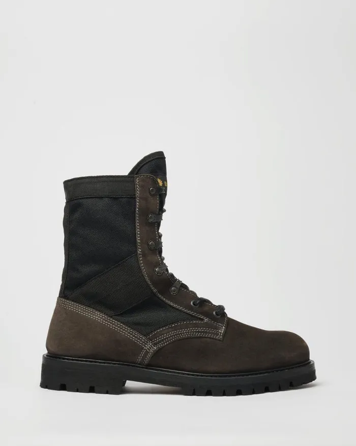Boots Men Belstaff Trooper Lace Up Boots Ebony