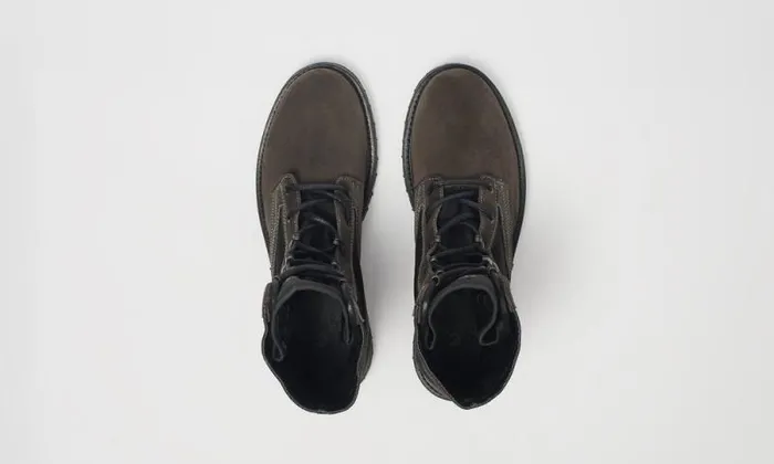 Boots Men Belstaff Trooper Lace Up Boots Ebony