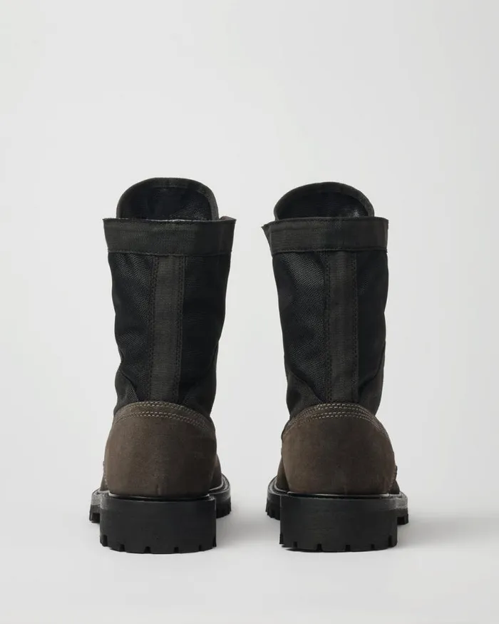 Boots Men Belstaff Trooper Lace Up Boots Ebony