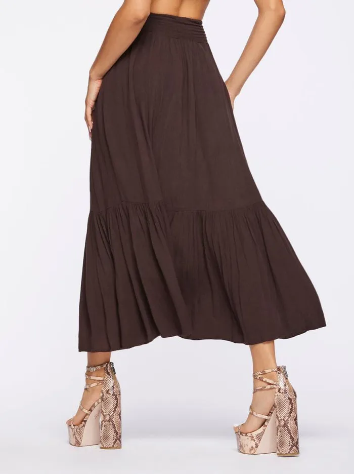 Bottoms Clothing Jessica Simpson Kelsie Skirt In Coffee