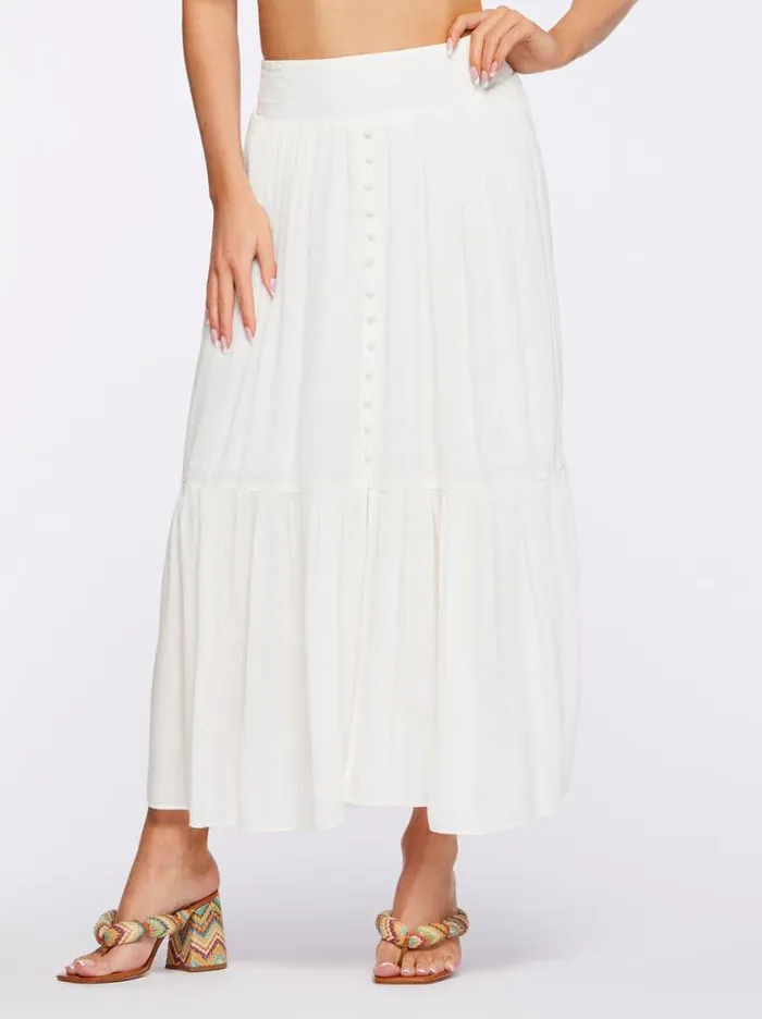 Bottoms Clothing Jessica Simpson Kelsie Skirt In Gardenia