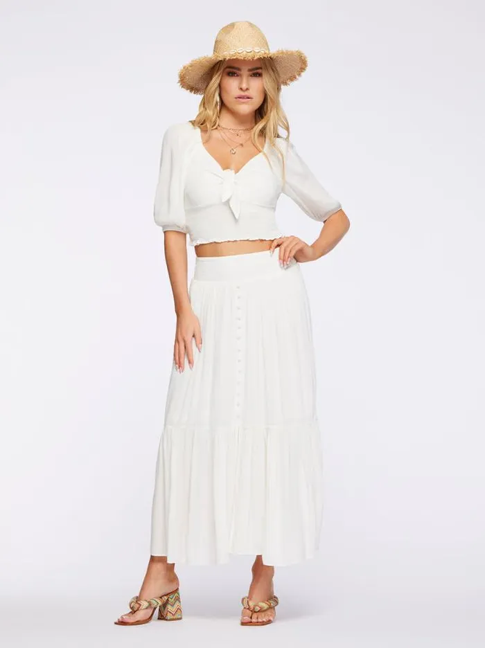 Bottoms Clothing Jessica Simpson Kelsie Skirt In Gardenia