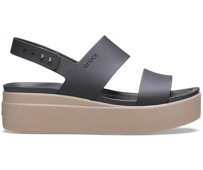 Brooklyn Low Wedge Black Mushroom Women Crocs Platforms 038 Wedges