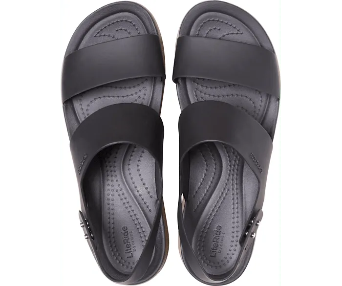 Brooklyn Low Wedge Black Mushroom Women Crocs Platforms 038 Wedges