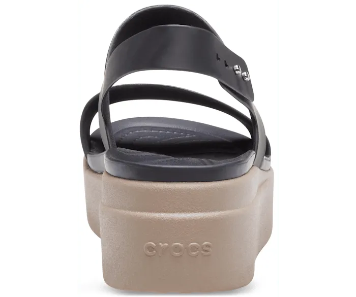 Brooklyn Low Wedge Black Mushroom Women Crocs Platforms 038 Wedges