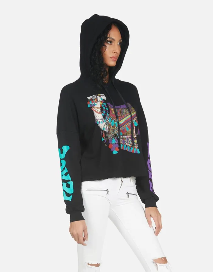 Cambry Peace Love Camel Black Women039s Lauren Moshi Hoodies