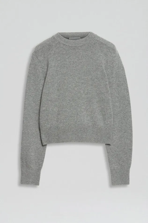 CASHMERE CREW SWEATER GREYMELANGE Women Sweaters Scanlan Theodore