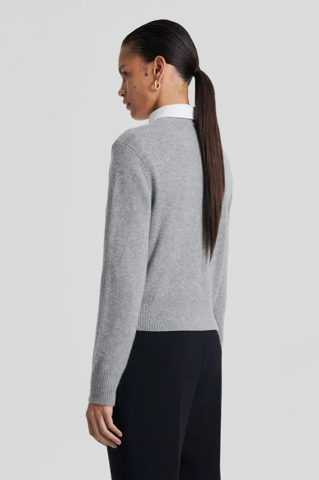 CASHMERE CREW SWEATER GREYMELANGE Women Sweaters Scanlan Theodore