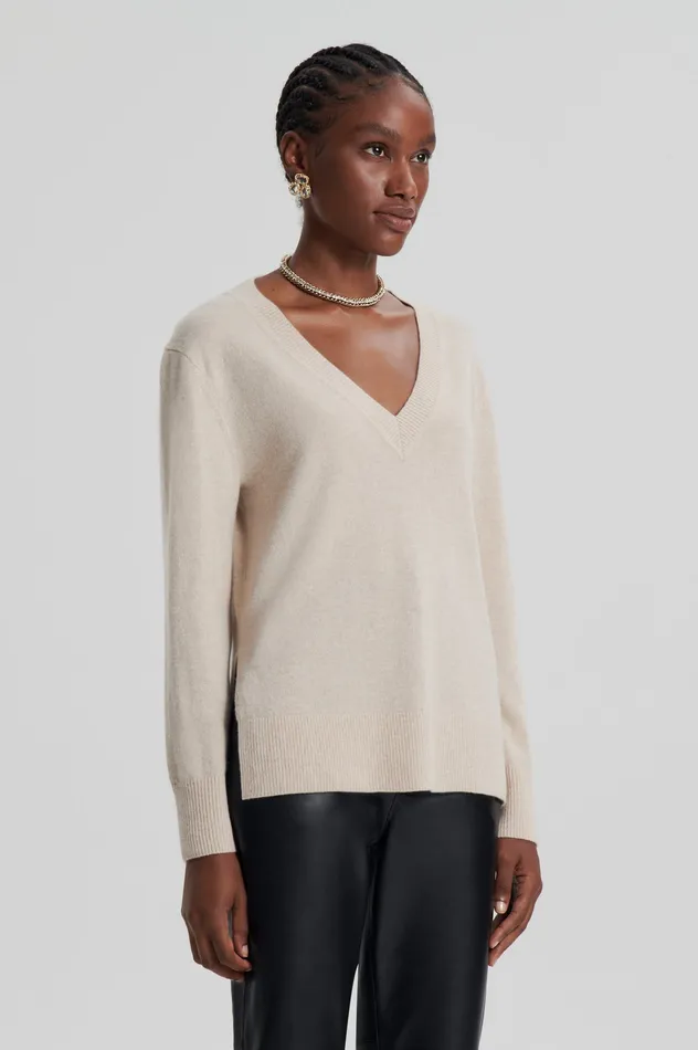 CASHMERE V WHEAT Knitwear Scanlan Theodore Women CASHMERE V WHEAT Knitwear Scanlan Theodore Women