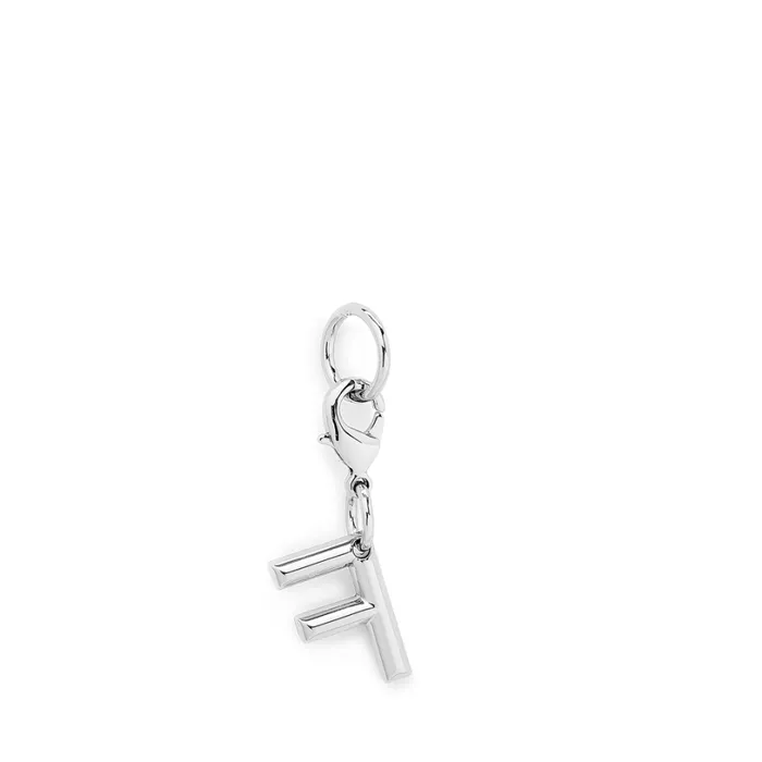 Charm Letter F Silver Color Women Lancel Charms
