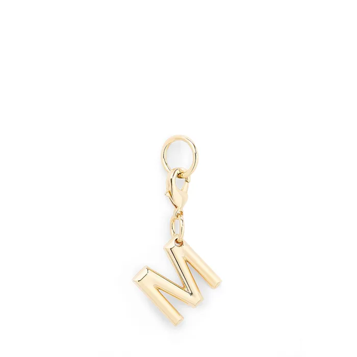 Charm Letter M Gold Color Women Lancel Key Ring Charm Letter M Gold Color Women Lancel Key Ring