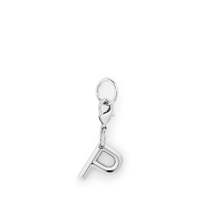Charm Letter P Silver Color Women Lancel Key Ring