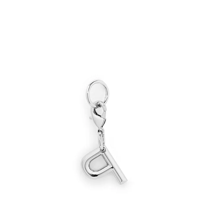 Charm Letter P Silver Color Women Lancel Key Ring Charm Letter P Silver Color Women Lancel Key Ring