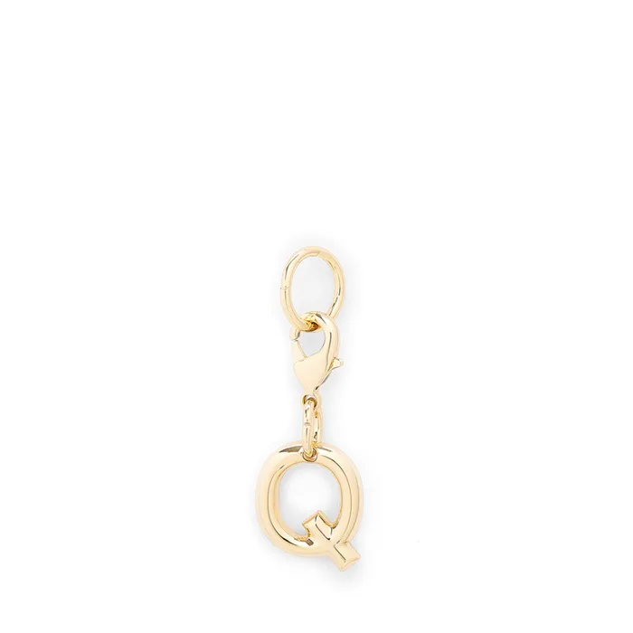 Charm Letter Q Gold Color Women Lancel Key Ring