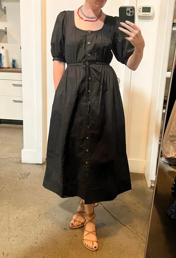 Ciao Lucia Black Dresses Albertine Black Cotton Dress 8211 Women