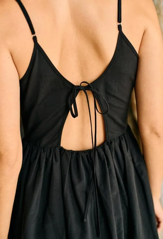 Ciao Lucia Black Dresses Neroni Dress Black Rosette 8211 Women