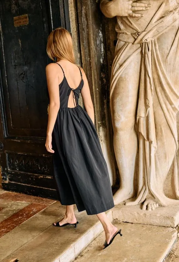 Ciao Lucia Black Dresses Neroni Dress Black Rosette 8211 Women