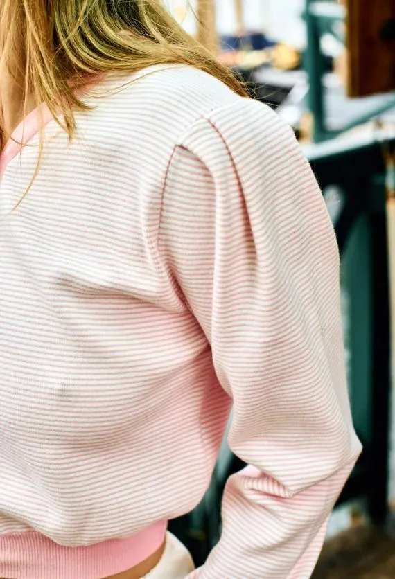 Ciao Lucia Cardigans Cherie Pink White Stripe Cardigan PreOrder 8211 Women