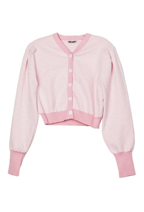 Ciao Lucia Cardigans Cherie Pink White Stripe Cardigan PreOrder 8211 Women