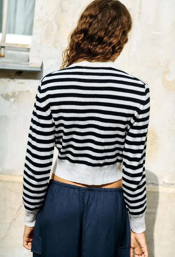 Ciao Lucia Cardigans Filipa Cashmere Cardigan Stripe 8211 Women