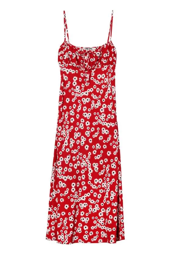 Ciao Lucia Evening Dresses Leo Peony Print Spaghetti Strap Midi Dress PreOrder 8211 Women