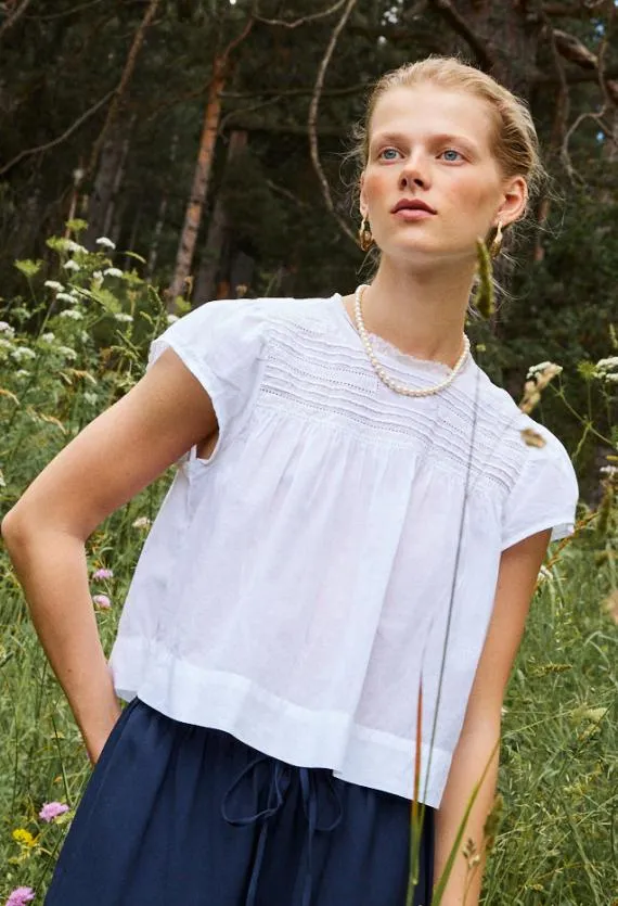 Ciao Lucia Short Sleeve Tops Anabela Top White 8211 Women