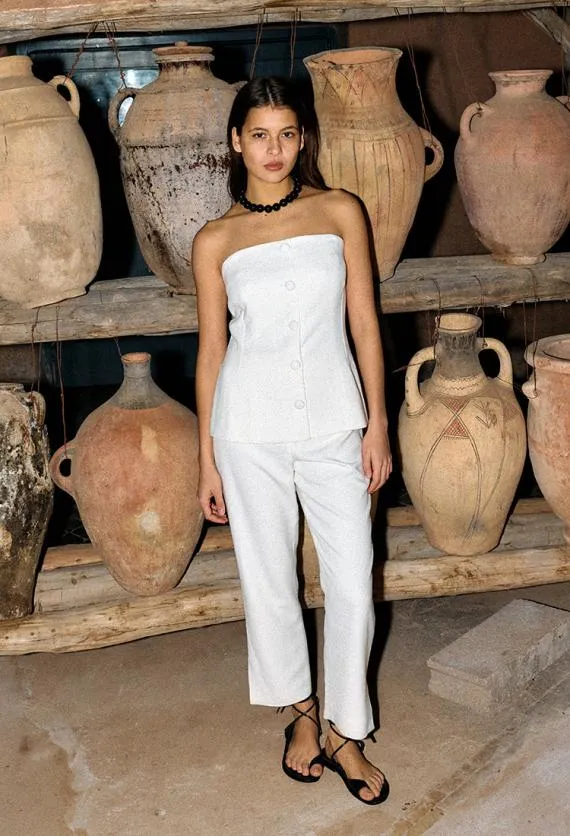 Ciao Lucia Sleeveless Tops Ottavia Top White 8211 Women