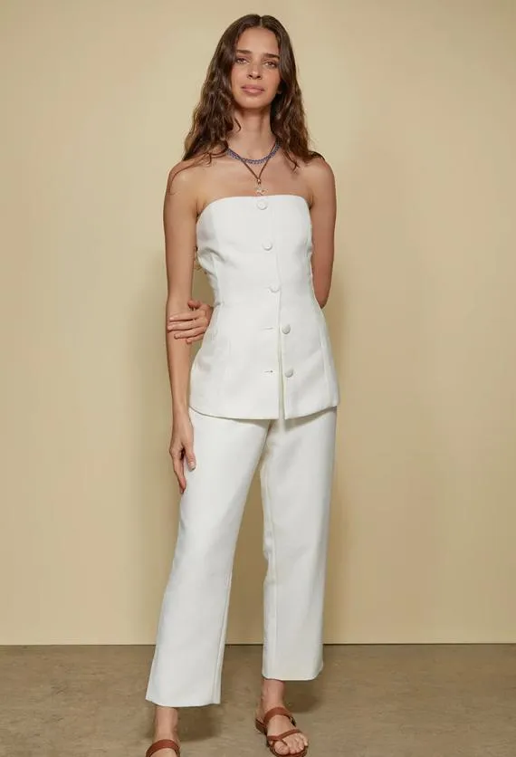 Ciao Lucia Sleeveless Tops Ottavia Top White 8211 Women