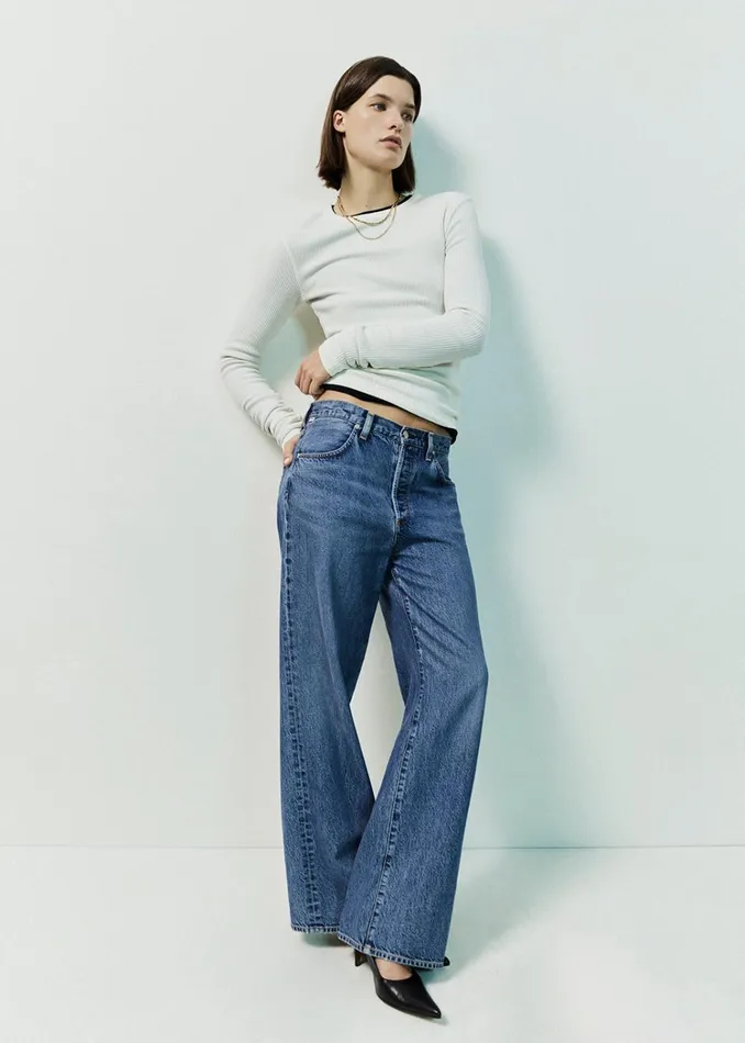 Citizens Of Humanity Annina High Rise Wide Leg 30034 In Siesta Women Jeans