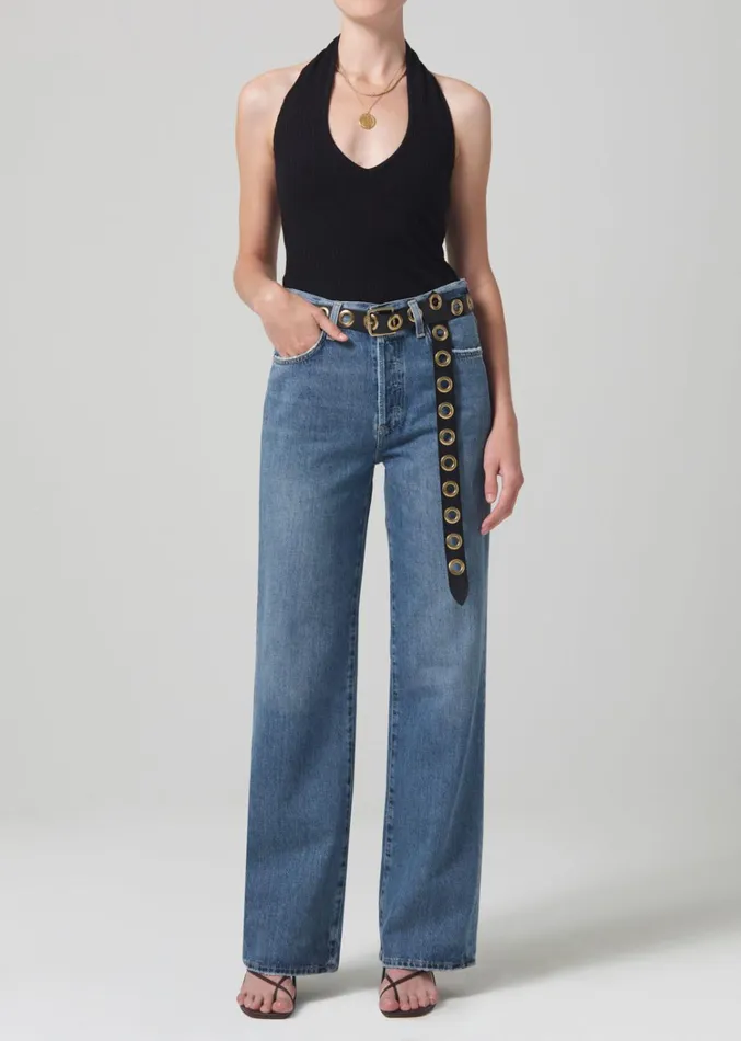 Citizens Of Humanity Annina High Rise Wide Leg 33034 In Starsign Women Jeans