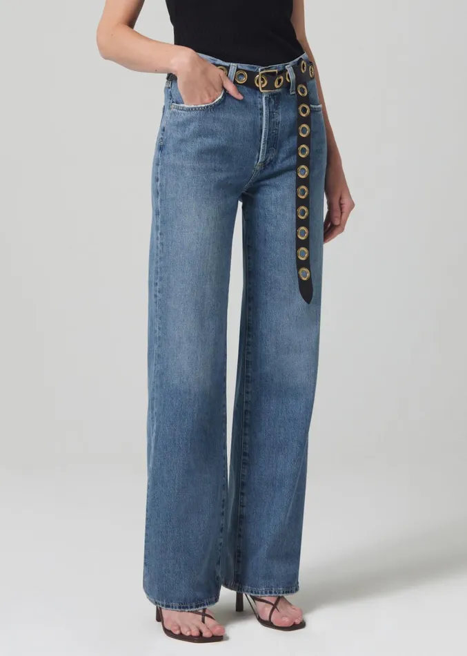 Citizens Of Humanity Annina High Rise Wide Leg 33034 In Starsign Women Jeans