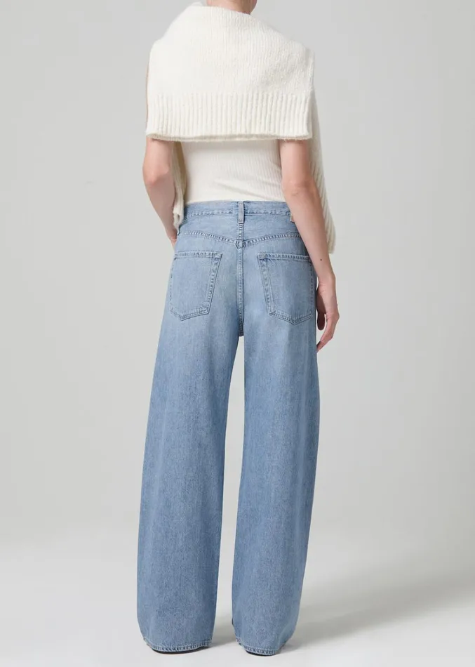 Citizens Of Humanity Brynn Drawstring Trouser In Blue Lace Women Jeans