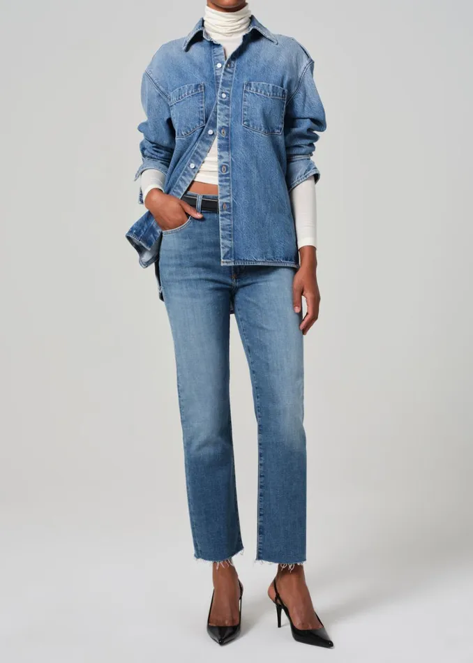 Citizens Of Humanity Caia Straight In Lawless Women Jeans