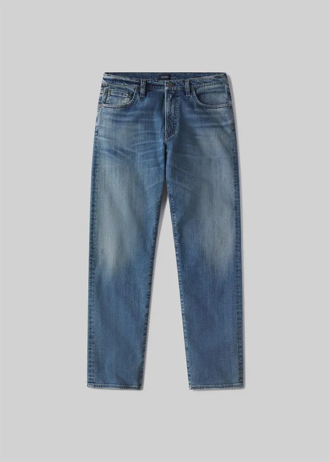 Citizens Of Humanity Elijah Relaxed Straight Stretch Selvedge In Thames Men Jeans