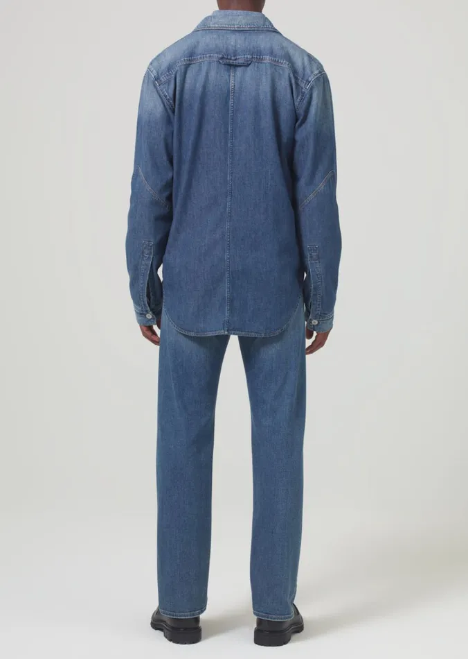 Citizens Of Humanity Elijah Relaxed Straight Stretch Selvedge In Thames Men Jeans