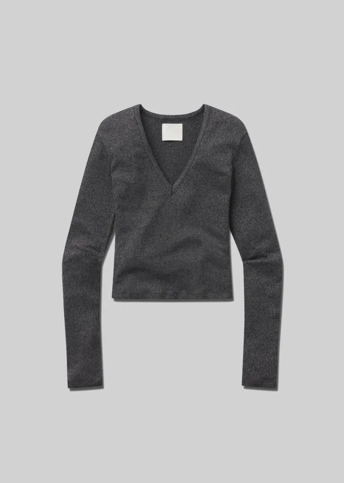 Citizens Of Humanity Emma VNeck In Black Women Tops