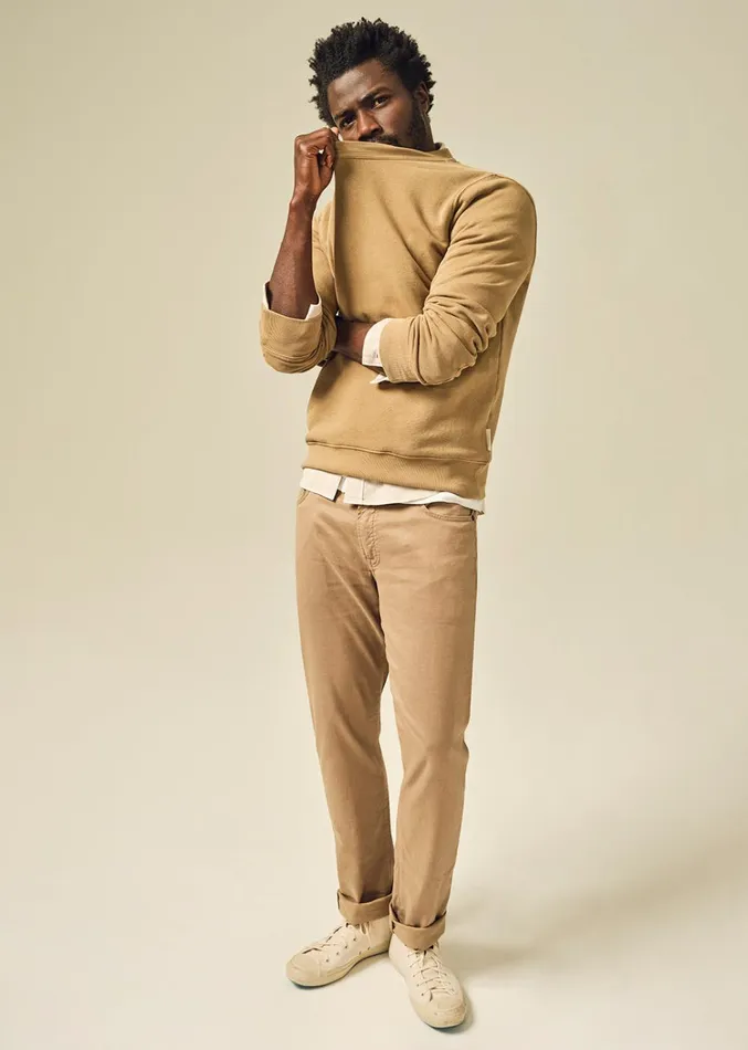 Citizens Of Humanity Gage Slim Straight Stretch Linen In Dune Men Pants